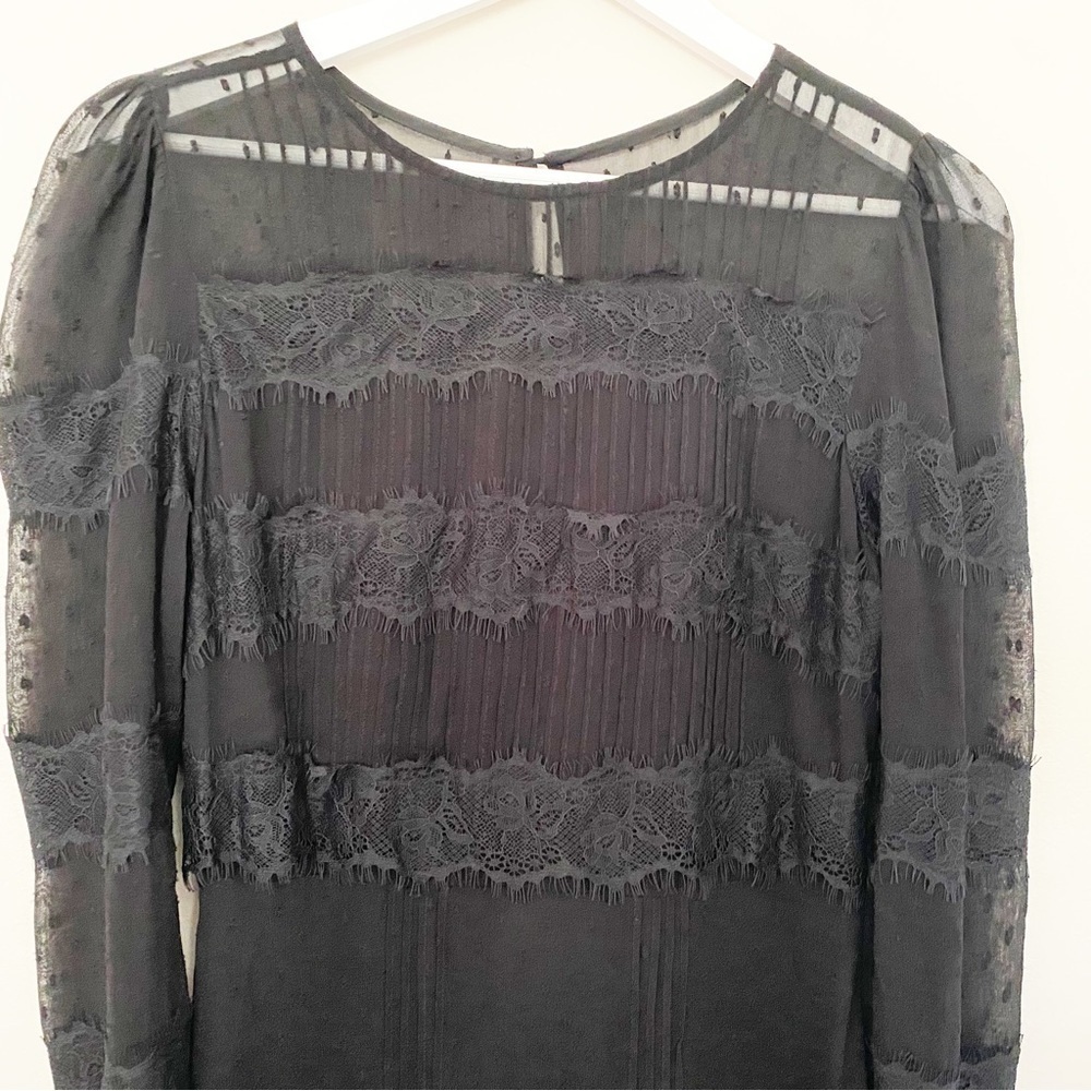 Lace Maxi Dress Black Size Small - Picture 8 of 12